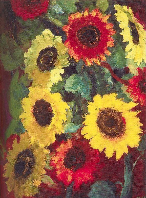 Unknown emil nolde Sunflowers